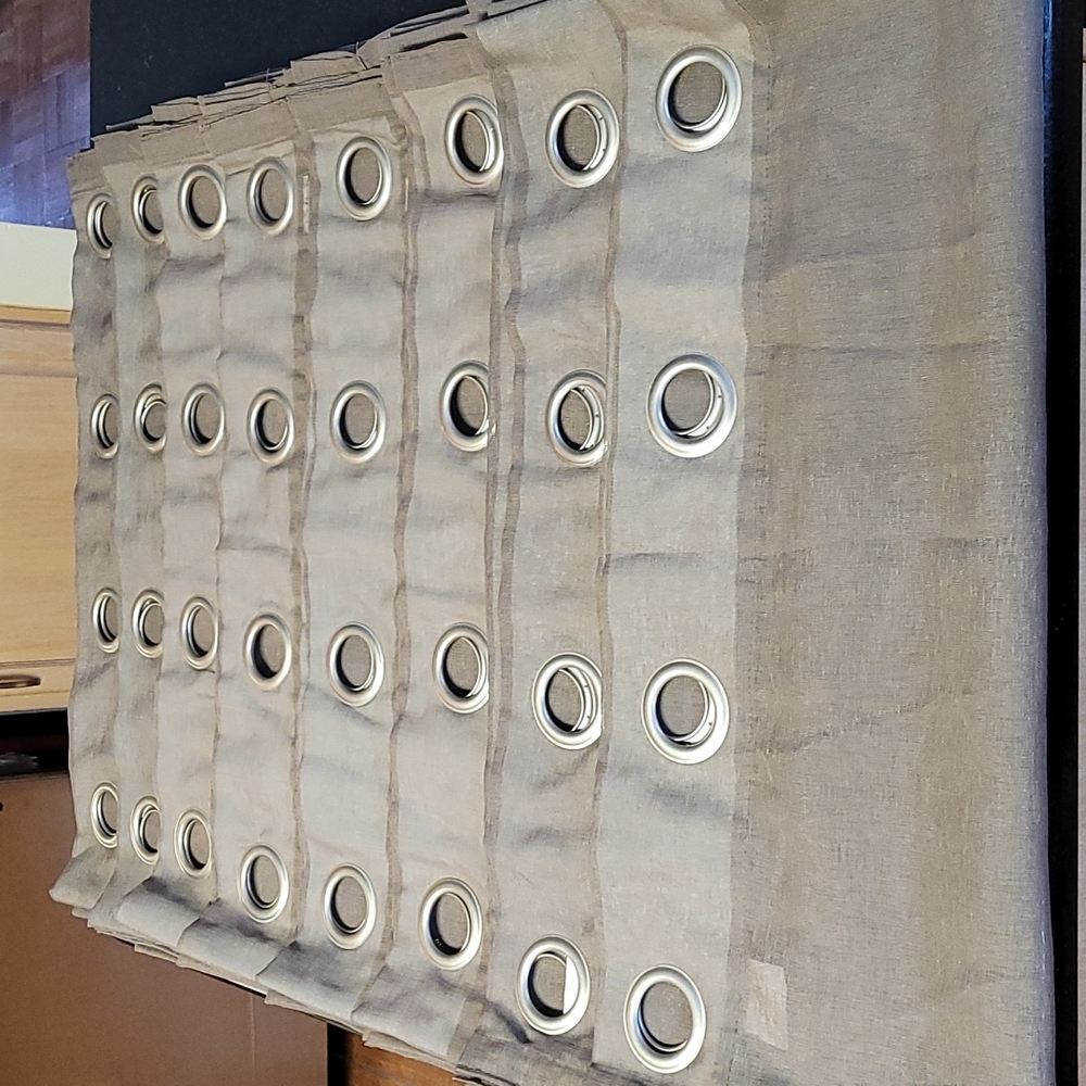 *Grommet Sheer Panel Curtains